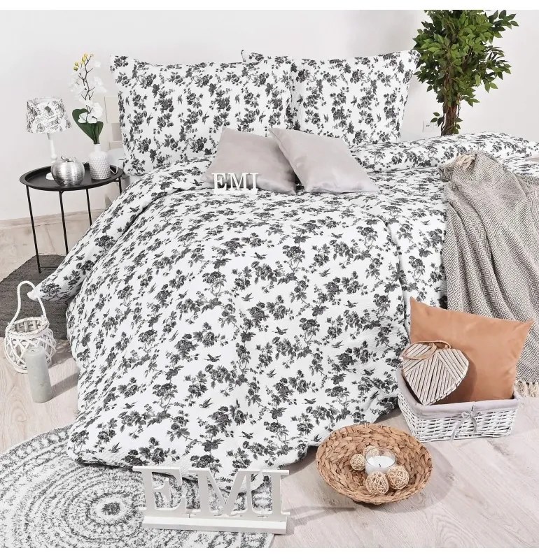 Obliečky krepové Klarissa EMI, Štandardný set jednolôžko obsahuje 1x 140x200 + 1x 70x90