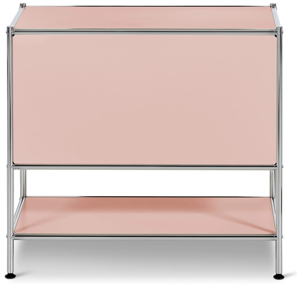 Kovová odkladacia skrinka »CN3« s 1 výklopným priečinkom, staroružová