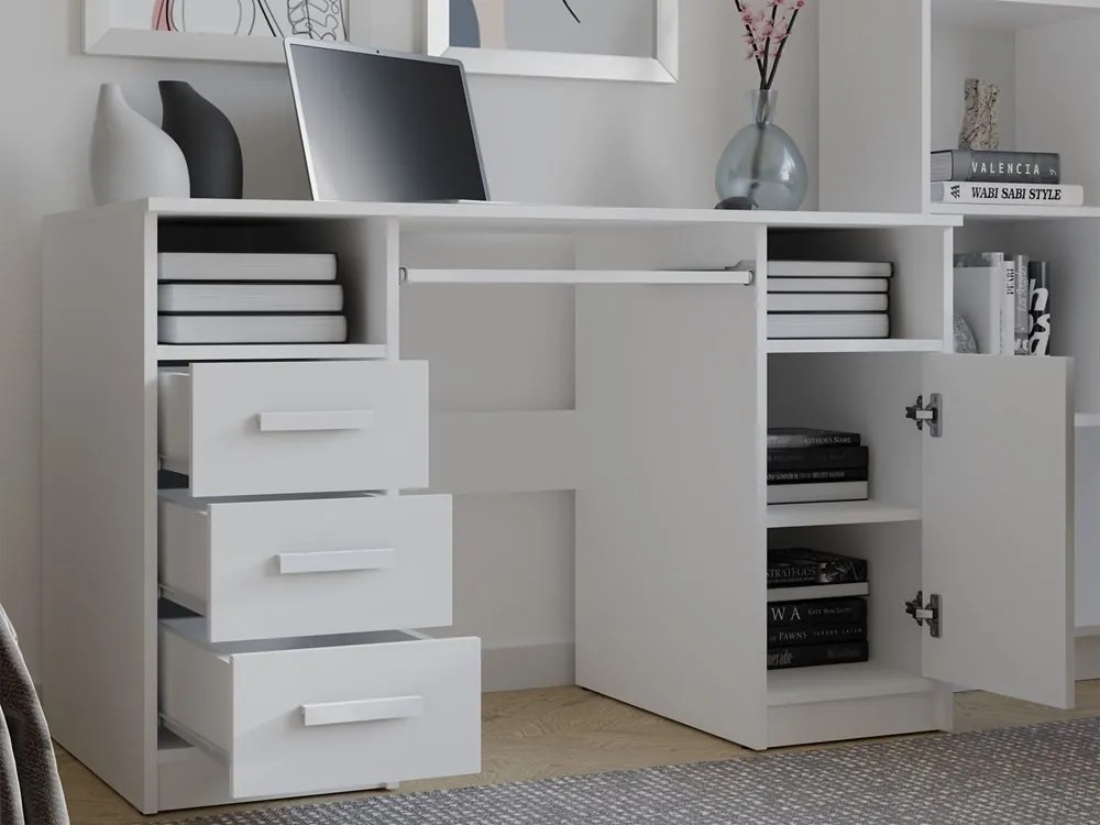 Psací stůl DELTA 120 cm bílý