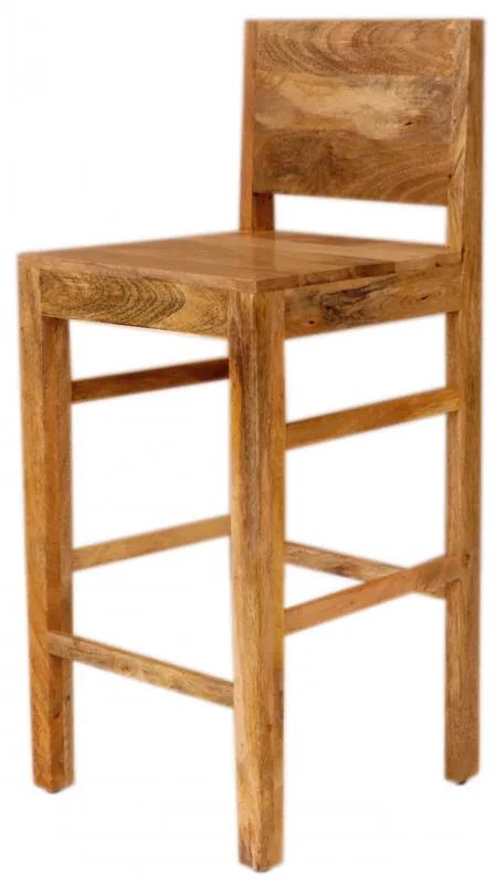 Barová stolička Hina 45x105x45 z mangového dreva Mango natural