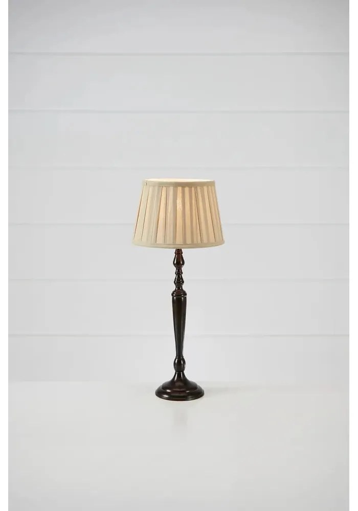 Tmavohnedá stolová lampa s textilným tienidlom (výška 60 cm) Chocolat – Markslöjd