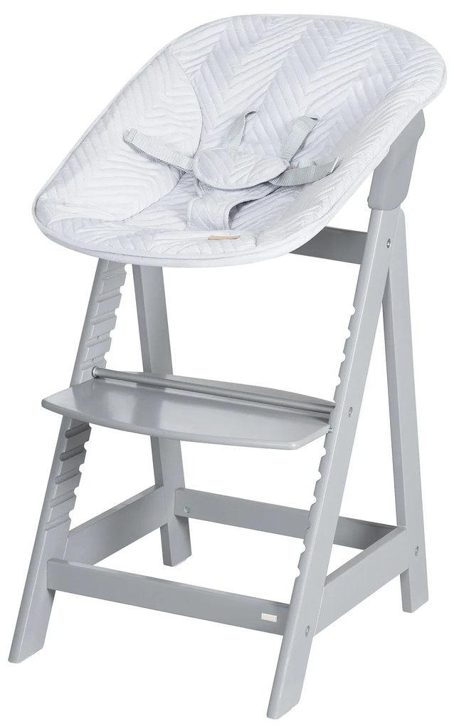 roba Detská vysoká stolička Born Up Zickzack 2 v 1 (hnedosivá) (100366796)