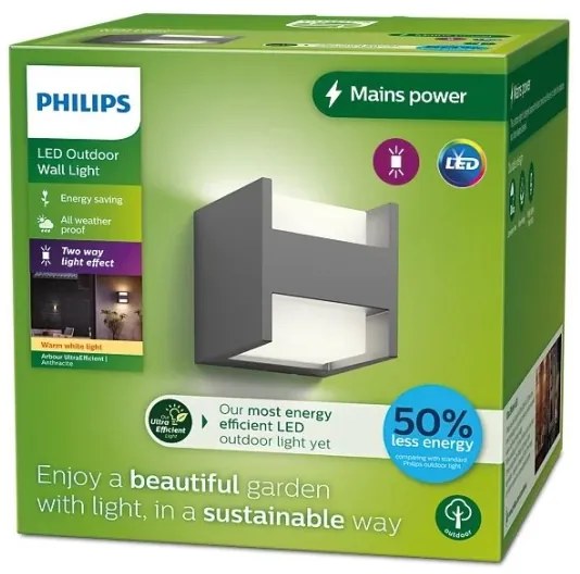 Philips - LED Vonkajšie nástenné svietidlo ARBOUR LED/3,8W/230V IP44