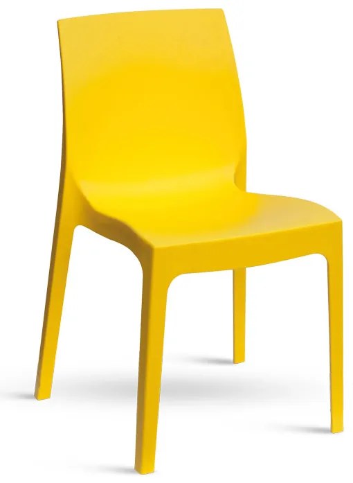 Stima Plastová stolička ROME Vyberte odtieň ->: Giallo - Žltá