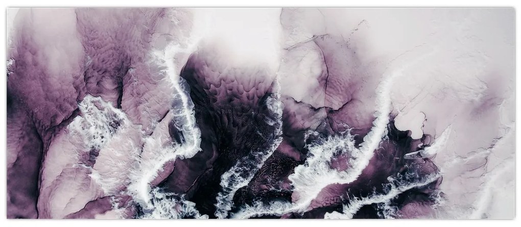 Obraz - Fialový mramor N⁰2 (120x50 cm)