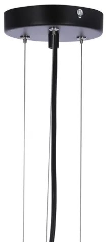 Luster na lanku CALDERA 3xE27/60W/230V čierna