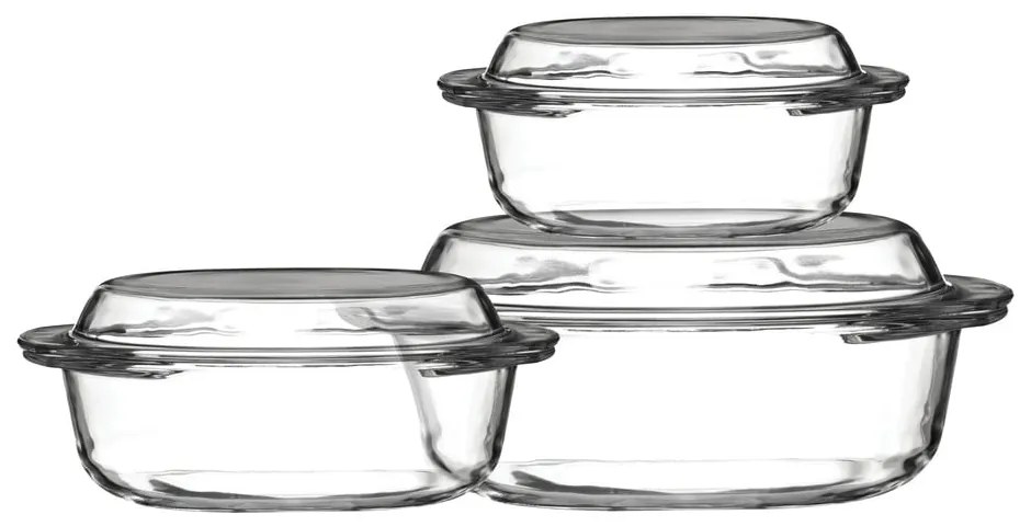 Sklenené zapekacie misy v súprave 3 ks 21x24 cm Ovenlove – Premier Housewares