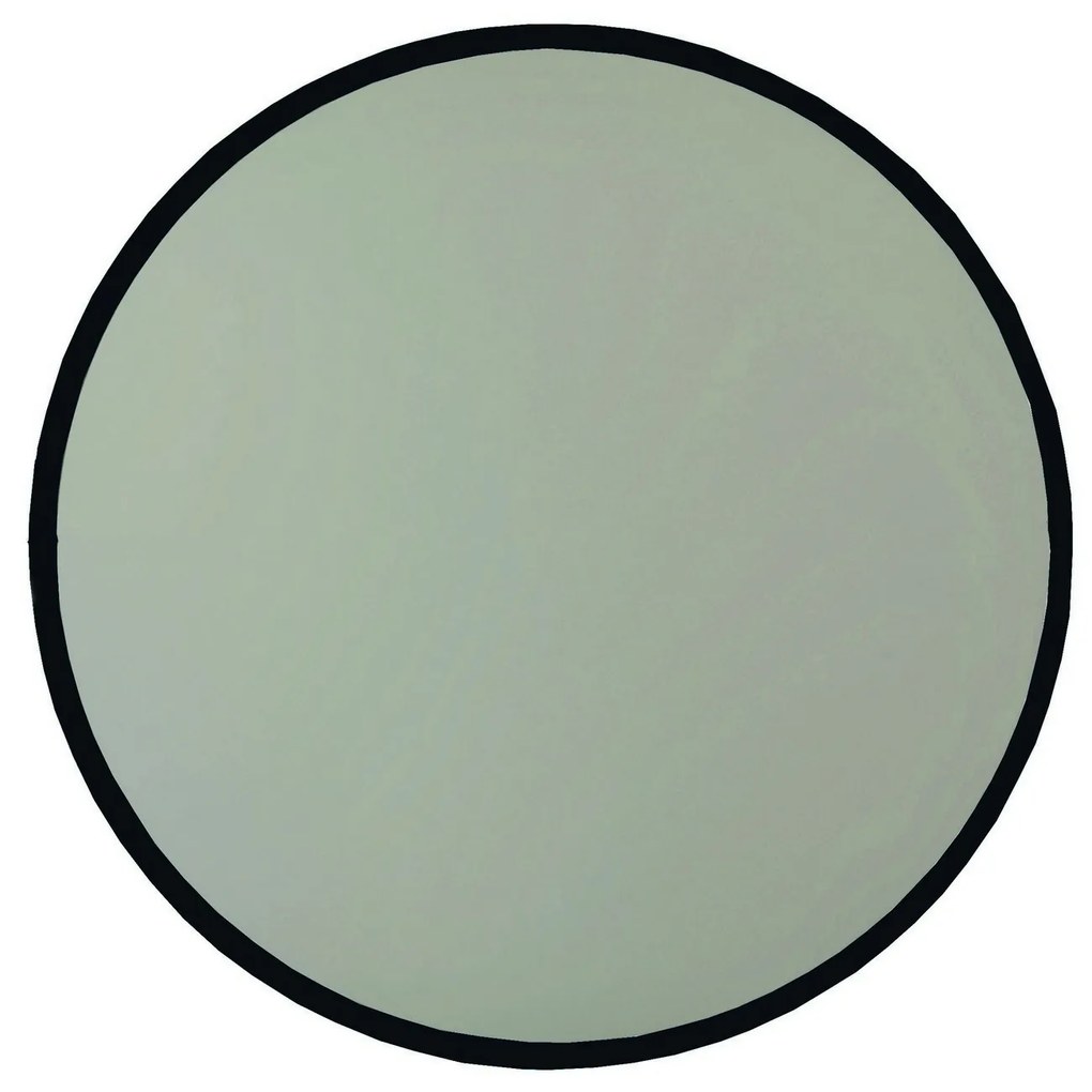 Kulaté nástěnné zrcadlo Ayna 60 cm černé