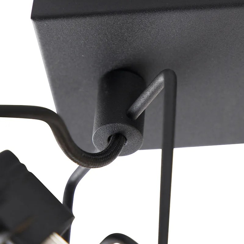 Inteligentné bodové svetlo čierne 3-žiarovkové vrátane Wifi GU10 - Suplux