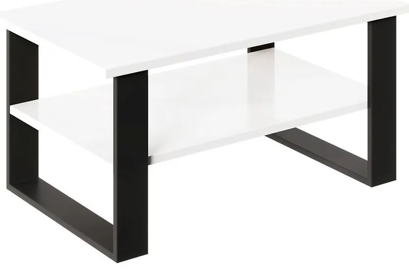 Konferenčný stolík Inga- biely lesk