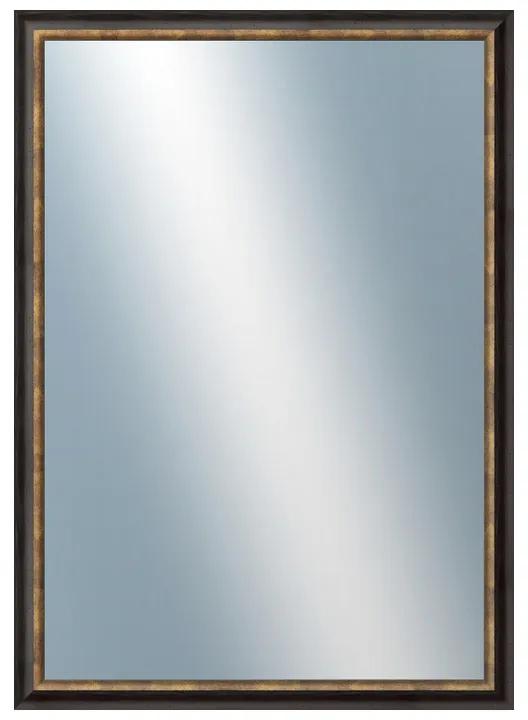 DANTIK - Zrkadlo v rámu, rozmer s rámom 50x70 cm z lišty TRITON čierna (2139)