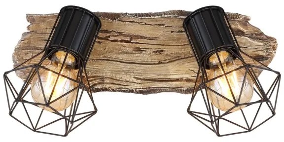 Globo 54017W-2 - Bodové svietidlo PRISKA 2xE27/60W/230V