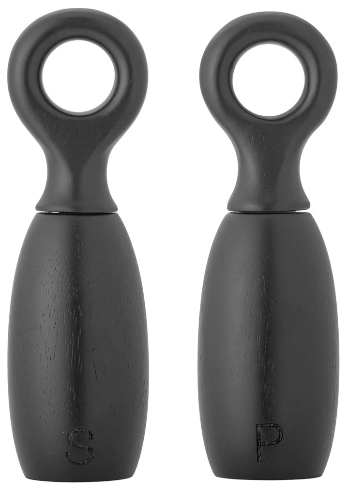 Bloomingville Drevená soľnička a korenička MARTIM V.21cm 2 ks