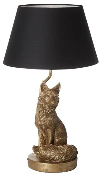 Endon 106796 - Stolná lampa FOX 1xE14/6W/230V čierna/mosadz