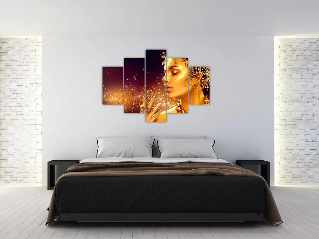Obraz - Zlatá kráľovná (150x105 cm)