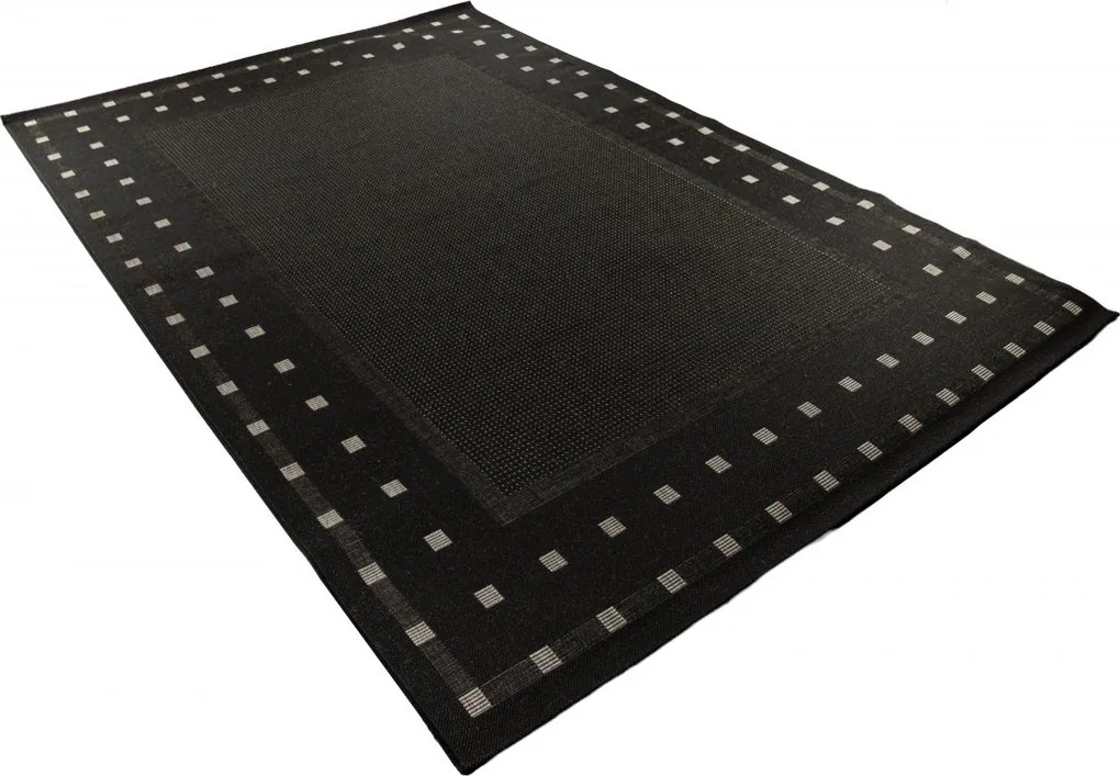 TA Koberec 20329 Čierna / strieborná