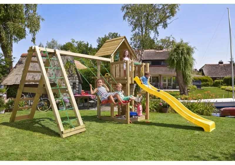 Ihrisko Jungle Cubby so šmykľavkou a modulom Climb Frame 2.0