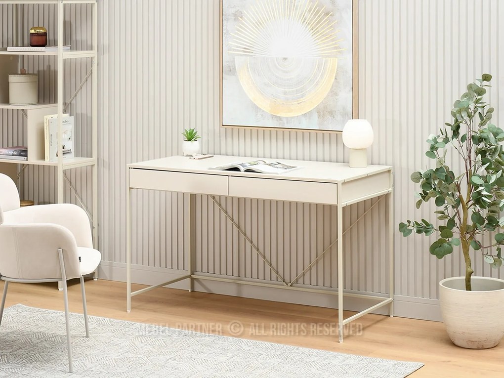 PC stolík Unicate (krémová). Akcia -24%. Vlastná spoľahlivá doprava až k Vám domov. 1135613