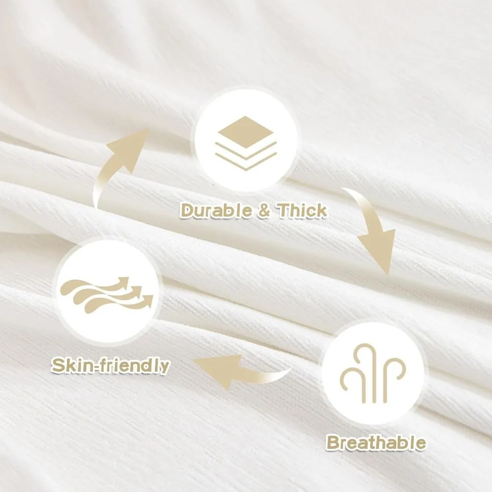 Biely 2-miestny poťah na pohovku Talo – Filumi