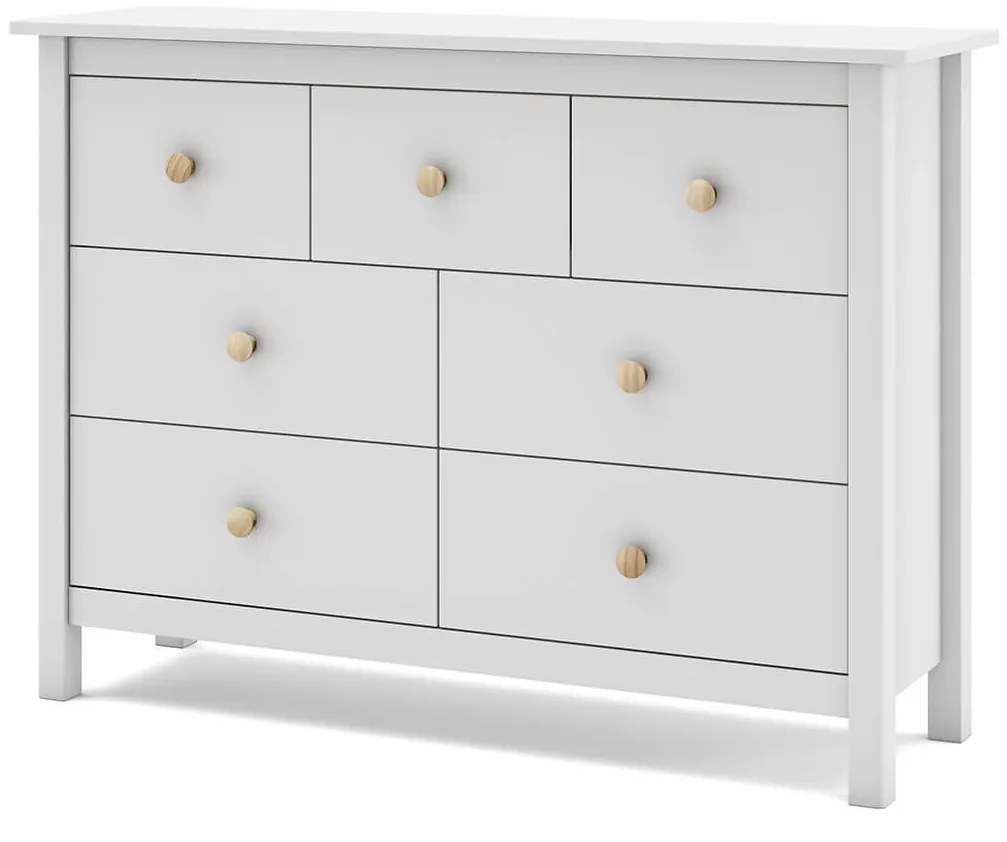 Komoda xamia 110 x 80 cm biela MUZZA