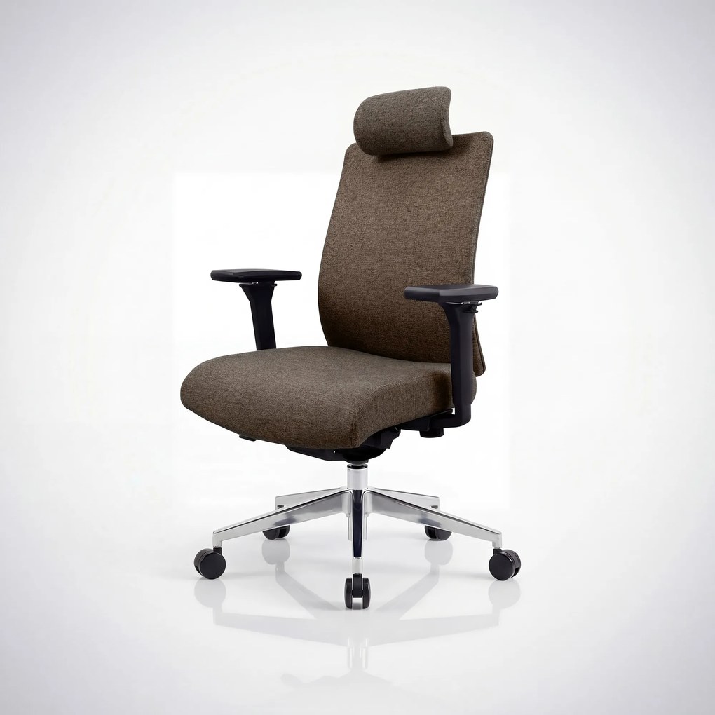 Ergonomická kancelárska stolička hnedá VECTOR