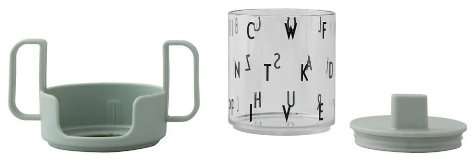 Zelený detský hrnček Design Letters Grow With Your Cup