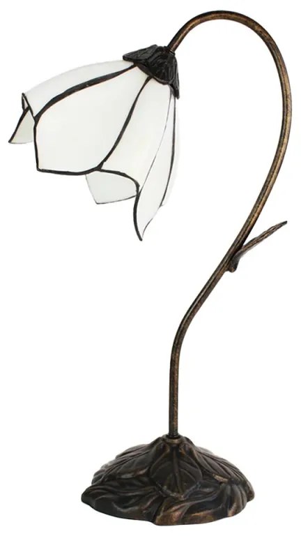 Nočná lampa Tiffany WHITE Ø30*48