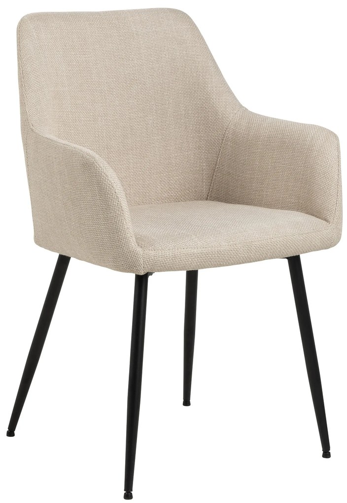 VERA Béžová (látka Basel 24) – MODERNÁ ČALÚNENÁ KRESLOVÁ STOLIČKA DO OBÝVAČKY/JEDÁLNE LOFT