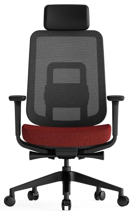 Kancelárska ergonomická stolička K42 — sieť, látka, čierna / viac farieb Zelená