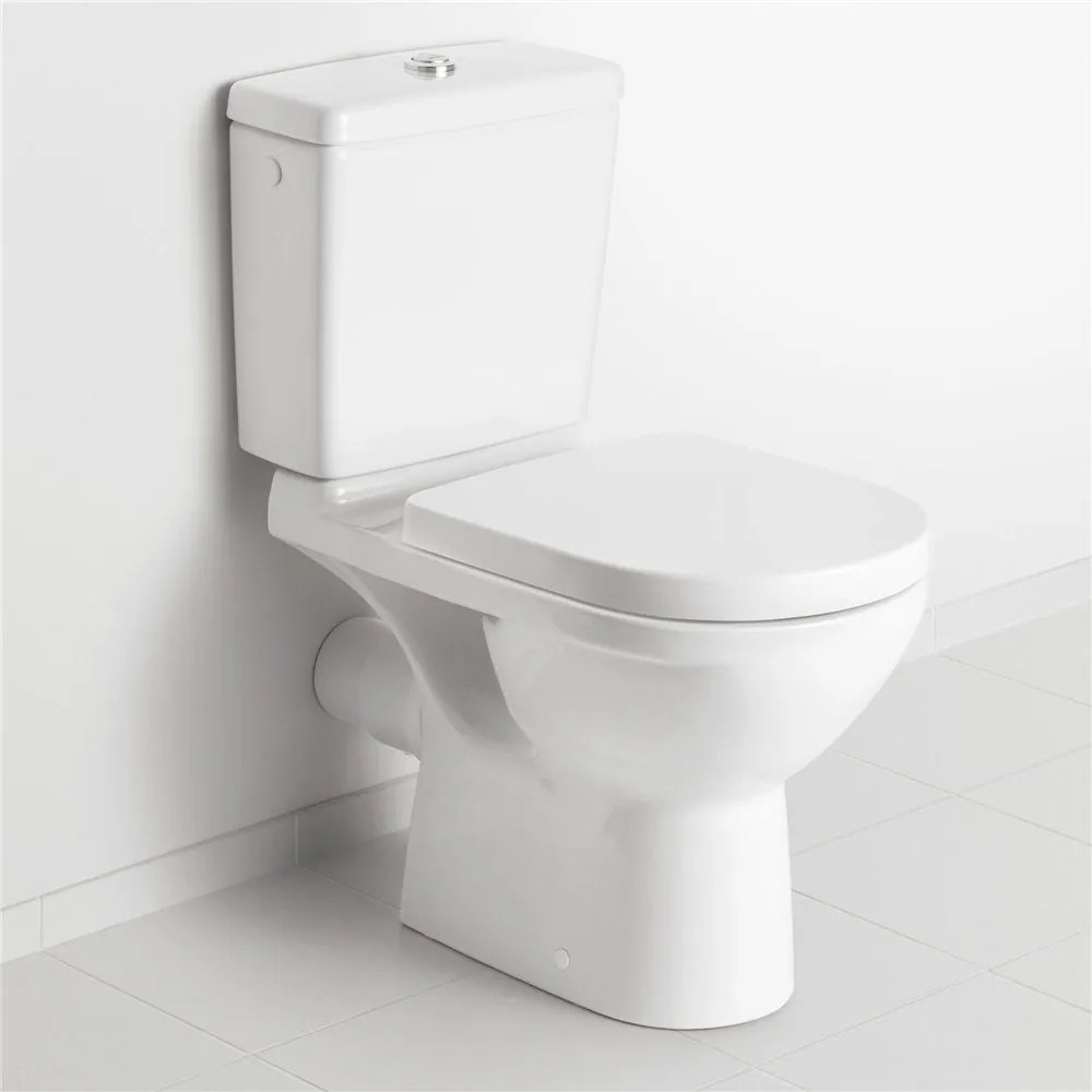 VILLEROY &amp; BOCH O.novo WC sedátko s poklopom, s funkciou QuickRelease a Softclosing, biela alpská, 9M38S101