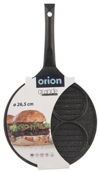 Orion domácí potřeby Pánev GRANDE na hamburgery pr. 26,5 cm 113201