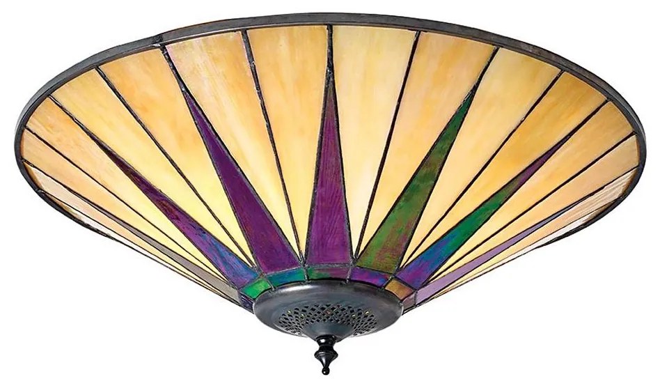 Endon 70240 - Stropné svietidlo Tiffany DARK STAR 2xE27/40W/230V pr. 49 cm