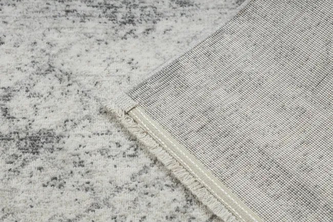 Koberec / behúň DISTIN 0200A sivý / svetlosivý / biely