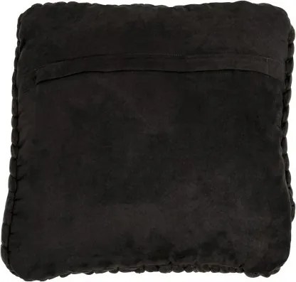 Pletený šedý vankúš Tricot dark grey - 40 * 40 cm