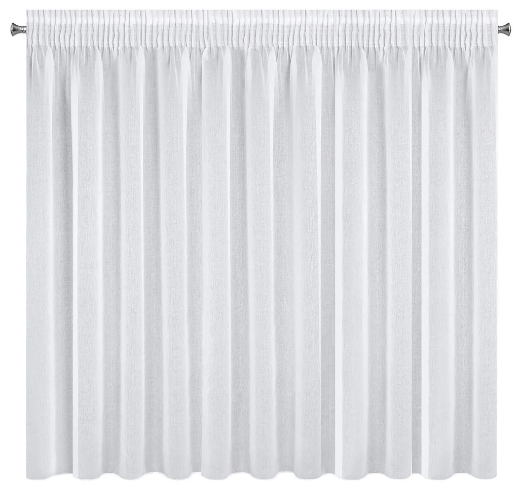 ZÁCLONA NA PÁSKE ARGEA 350X150 CM BIELA