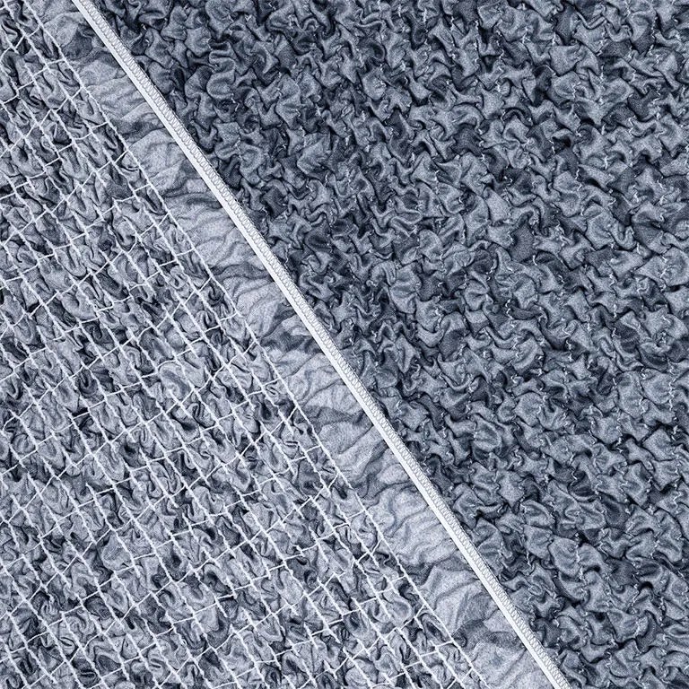 Bielastické poťahy VENEZIA modrá kreslo ušiak (š. 60 - 110 cm)