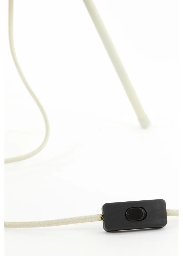 Krémová stolová lampa (výška 45 cm) Plumeria - Light &amp; Living