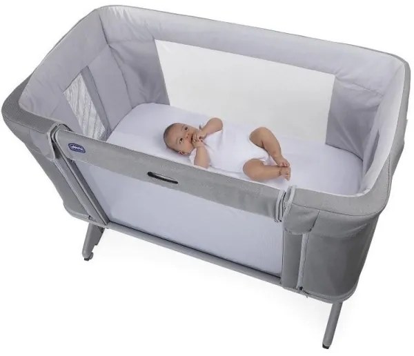 Chicco - Detská postieľka 3v1 NEXT2ME FOREVER svetlošedá
