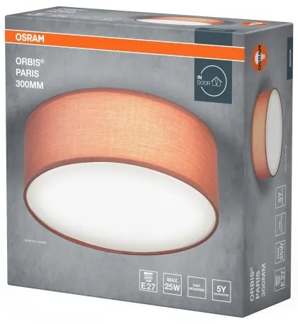 Osram - Stropné svietidlo ORBIS PARIS 1xE27/25W/230V pr. 30 cm hnedé