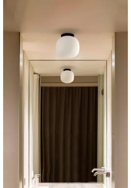 FARO 68611 - Stropné svietidlo AMELIA 1xE27/15W/230V IP44 biela/čierna