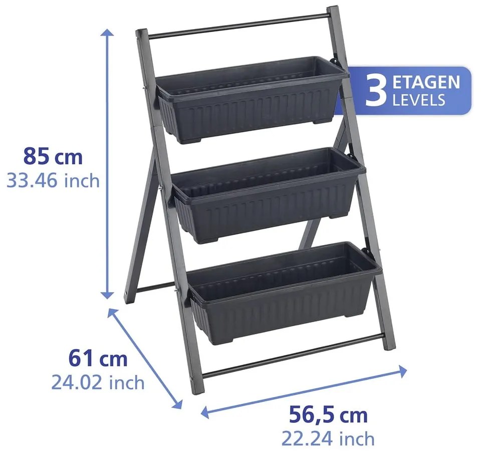 Kovový stojan na kvety (výška 85 cm) Vertical – Maximex