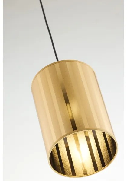 Jupiter 2090 - Luster na lanku CORTINA 1xE27/15W/230V zlatá/čierna
