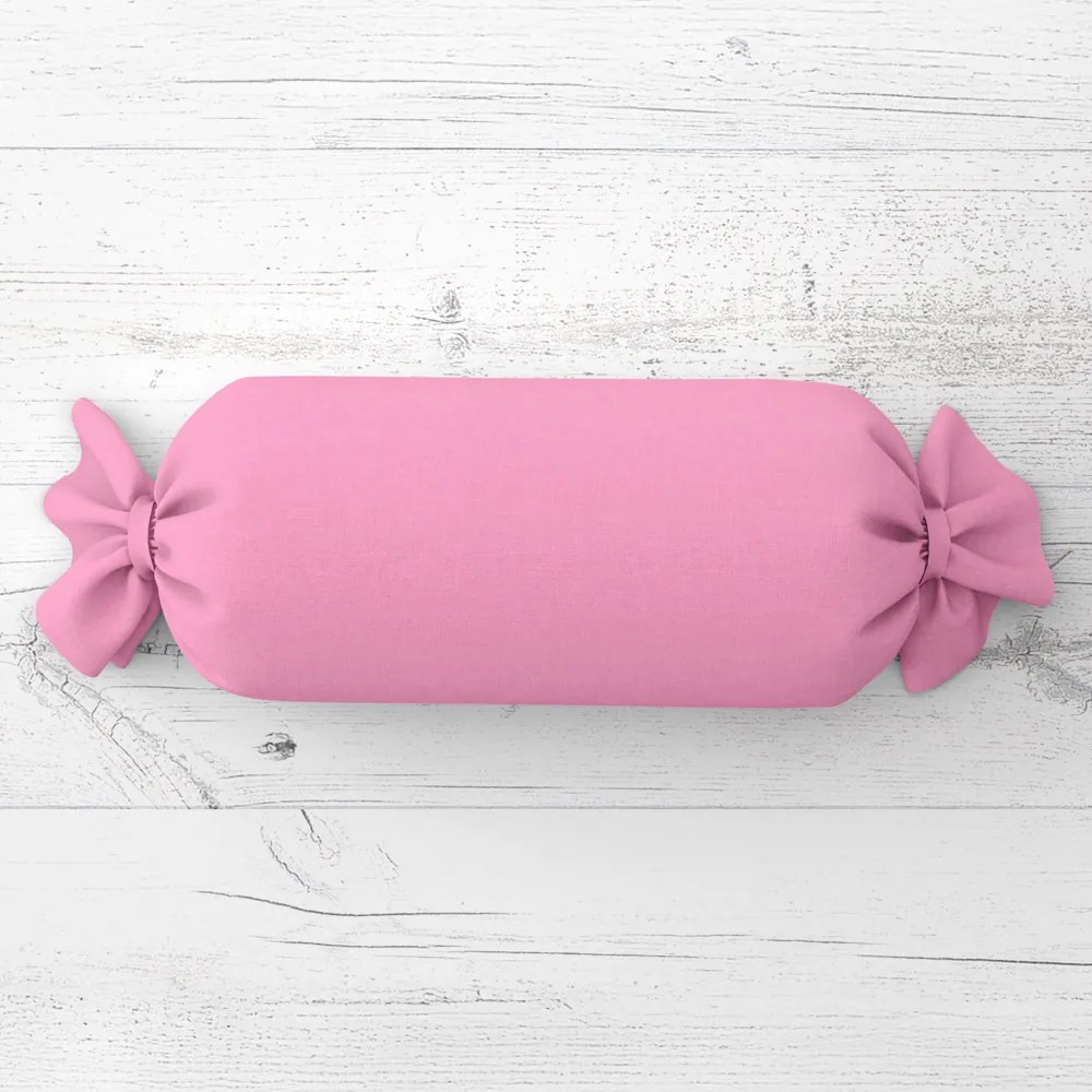 Biante Vankúš valec bonbon Rongo RG-094 Sýto ružový 15x40 cm