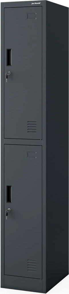 Šatníková skriňa pre zamestnancov antracitová IGOR 1 Plus 316,5 x 1850 x 450 mm