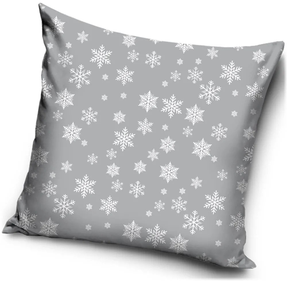 Dekoračný vankúš Snehové vločky - 40 x 40 cm