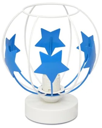 Detská stolná lampa STARS 1xE27/15W/230V modrá/biela