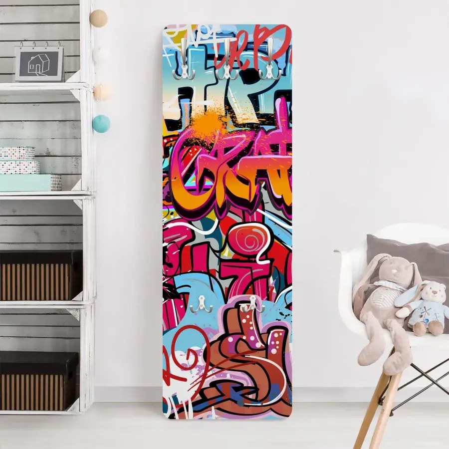 Manufakturer -  Vešiak na stenu HipHop graffiti