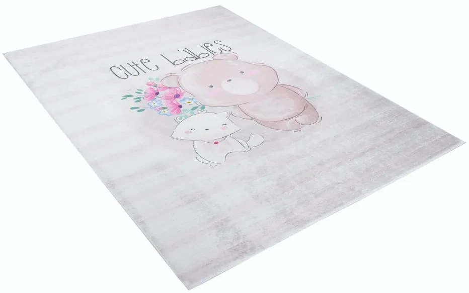 Detský koberec s motívom roztomilých zvieracích kamarátov Šírka: 80 cm | Dĺžka: 150 cm