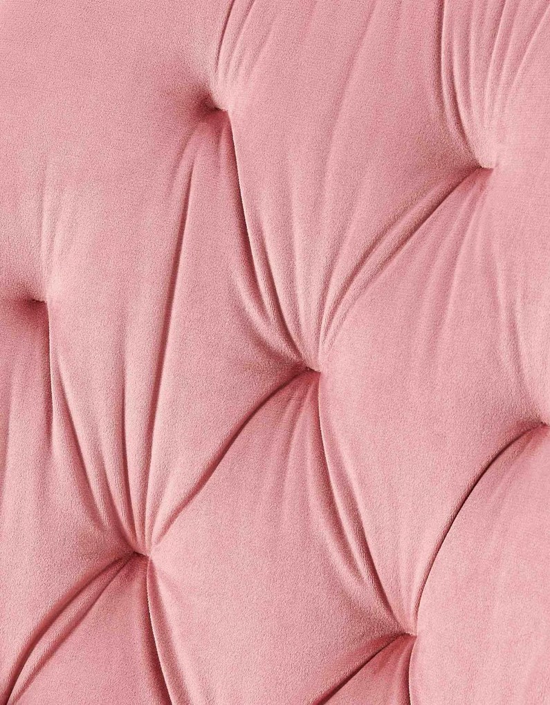 Jedálenská stolička Wallace - zamat - Ružová