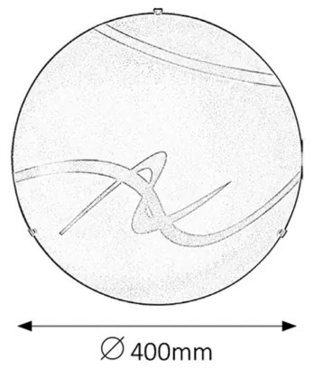 Rabalux 1819 - Stropné svietidlo SOLEY 2xE27/60W/230V